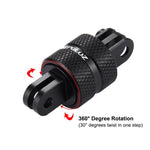 ذراع تمديد دوار CNC بزاوية 360 درجة مع محول حامل ثلاثي القوائم PULUZ لكاميرات GoPro، Insta360، DJI وغيرها، محول تمديد