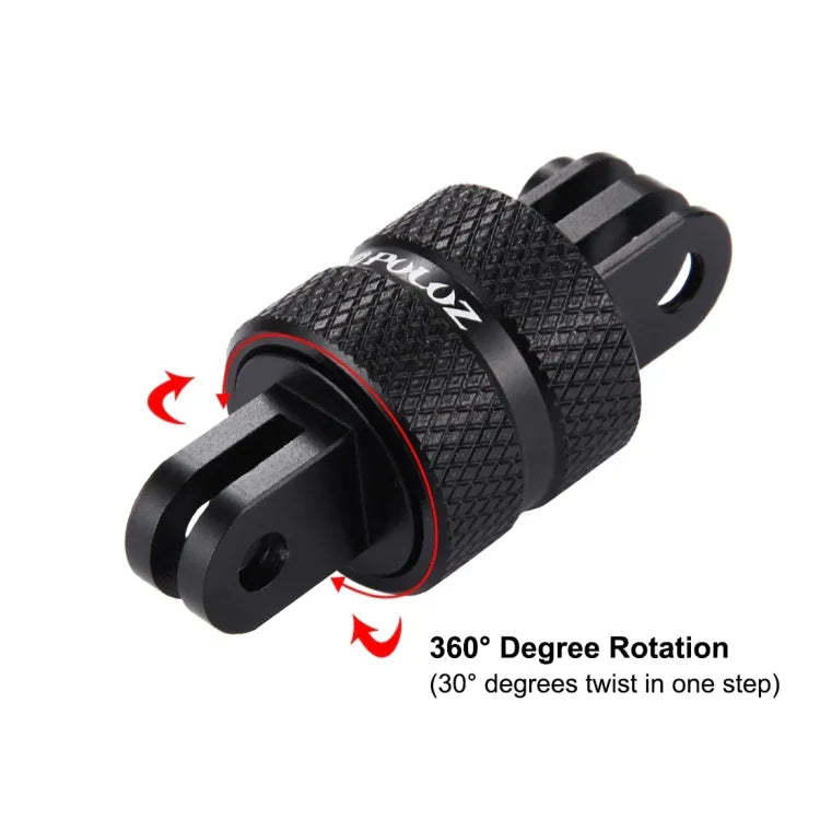 ذراع تمديد دوار CNC بزاوية 360 درجة مع محول حامل ثلاثي القوائم PULUZ لكاميرات GoPro، Insta360، DJI وغيرها، محول تمديد