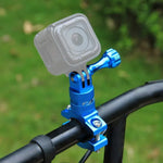محول مقبض دراجة من الألمنيوم دوار 360 درجة مع برغي لكاميرات GoPro وInsta360 وDJI وغيرها من كاميرات الحركة، مخزون الصين (أحمر)، مخزون الصين (أزرق)، محول مقبض الدراجة 1