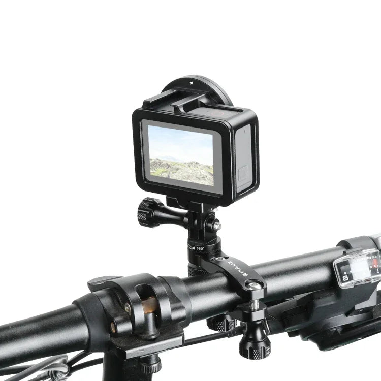 محول مقبض دراجة من الألمنيوم دوار 360 درجة مع برغي لكاميرات GoPro وInsta360 وDJI وغيرها من كاميرات الحركة، محول مقبض الدراجة 2