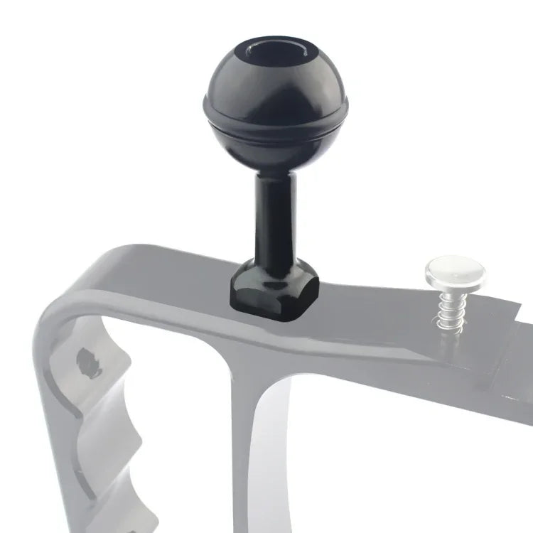 محول كرة من الألمنيوم مع برغي 1/4 بوصة لكاميرات GoPro وInsta360 وDJI وغيرها من كاميرات الحركة من PULUZ، القطر: 2.5 سم، برغي 1/4 بوصة (أسود)، برغي 1/4 بوصة (أزرق)
