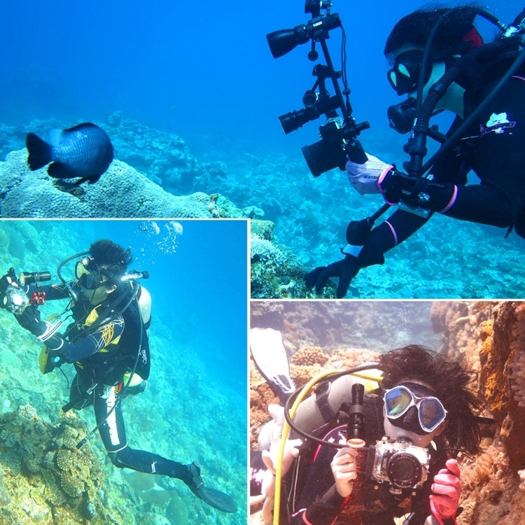 محول رأس كروي من الألمنيوم CNC من PULUZ لكاميرات GoPro وInsta360 وDJI وغيرها من كاميرات الحركة، القطر: 2.5 سم، ألومنيوم CNC (أسود)
