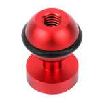 محول رأس كروي من الألمنيوم CNC من PULUZ لكاميرات GoPro وInsta360 وDJI وغيرها من كاميرات الحركة، القطر: 2.5 سم، ألومنيوم CNC (أسود)
