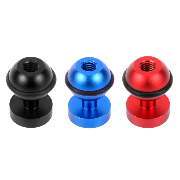 محول رأس كروي من الألمنيوم CNC من PULUZ لكاميرات GoPro وInsta360 وDJI وغيرها من كاميرات الحركة، القطر: 2.5 سم، ألومنيوم CNC (أسود)