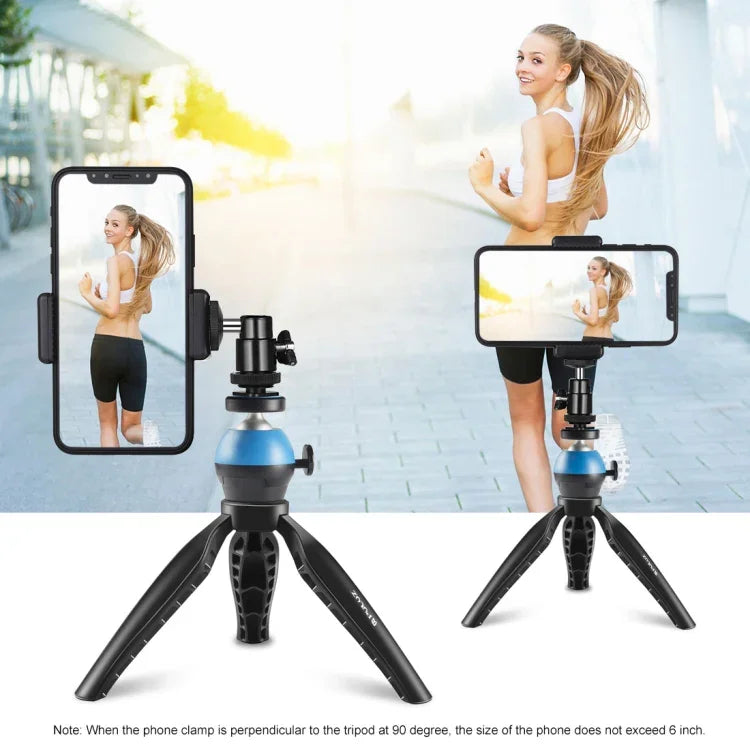 حامل ثلاثي القوائم مكتبي بسيط صغير من ABS بمسمار 1/4 بوصة لكاميرات DSLR والرقمية، ارتفاع العمل: 9 سم، حامل ثلاثي ABS
