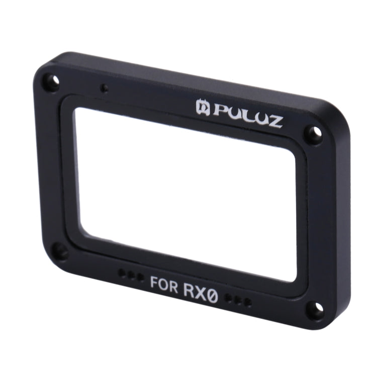 واقي عدسة من الألمنيوم مع زجاج مقسى من PULUZ لكاميرا Sony RX0 / RX0 II، مع براغي ومفكات، أمامي أحمر لهب