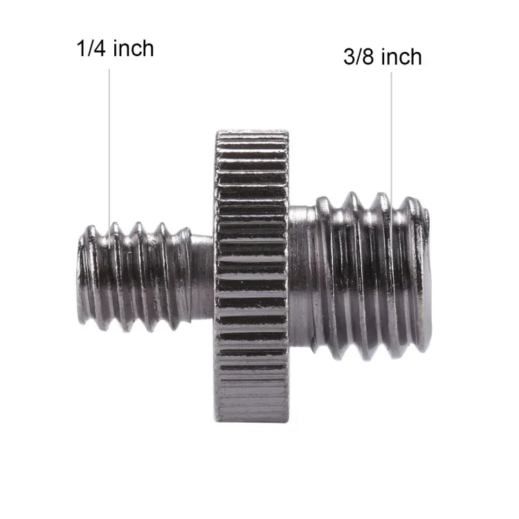 مسمار محول من خيط ذكر 1/4 بوصة إلى خيط ذكر 3/8 بوصة من PULUZ، 1/4 ذكر إلى 3/8 ذكر