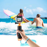 مقبض يد عائم PULUZ مع حزام لأعمدة الطفو لكاميرات GoPro HERO10 Black / HERO9 Black / HERO8 Black / HERO7 /6 /5 /5 Session /4 Session /4 /3+ /3 /2 /1، Xiaoyi وكاميرات الحركة الأخرى، مقبض يد عائم