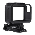 إطار حماية قياسي من ABS لحماية DJI Osmo Action من PULUZ، مع مشبك تثبيت أساسي ومسمار، ABS