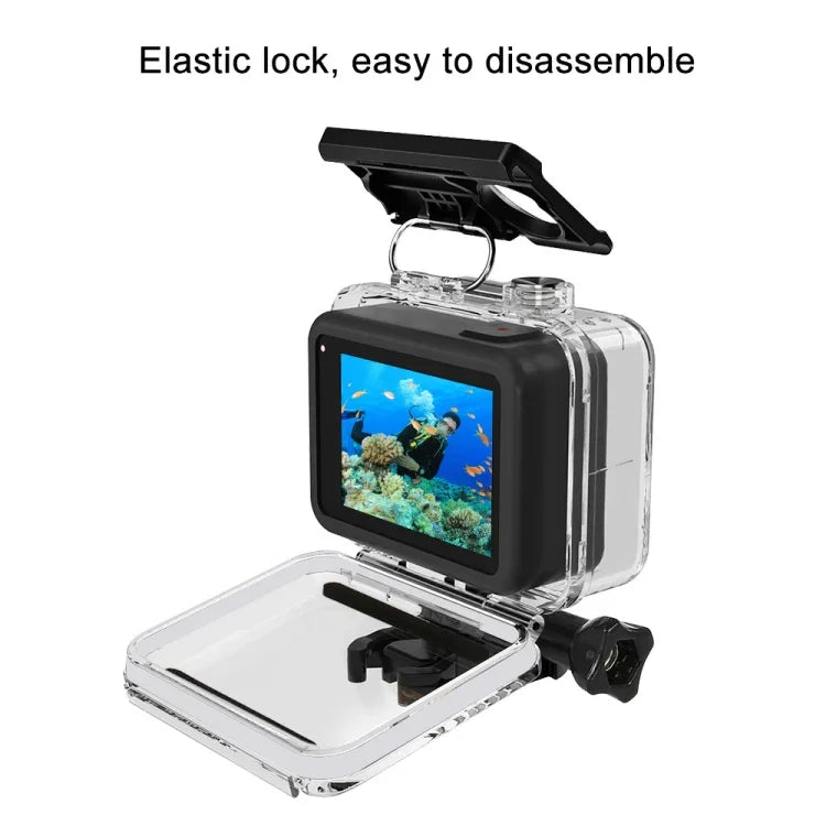 غطاء كاميرا غطس مقاوم للماء حتى عمق 60 متر من PULUZ لكاميرا GoPro HERO8 Black، لـ GoPro HERO8 Black