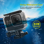 غطاء كاميرا غطس مقاوم للماء حتى عمق 60 متر من PULUZ لكاميرا GoPro HERO8 Black، لـ GoPro HERO8 Black