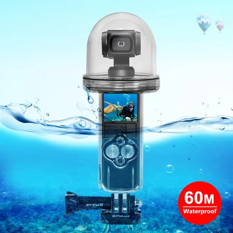 غطاء غطس مقاوم للماء حتى عمق 60 متر من PULUZ لكاميرا DJI Osmo Pocket