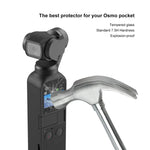 واقي عدسة زجاجي مقسى 9H 2.5D عالي الوضوح + فيلم شاشة لكاميرا DJI OSMO Pocket Gimbal من PULUZ، لـ DJI OSMO Pocket