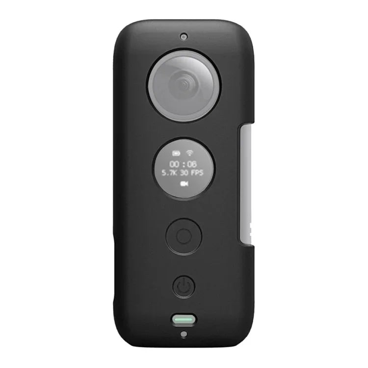 PULUZ غطاء حماية سيليكون مع غطاء عدسة لـ Insta360 ONE X، لـ Insta360 ONE X (أسود)، لـ Insta360 ONE X (أحمر)