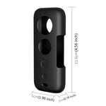 PULUZ غطاء حماية سيليكون مع غطاء عدسة لـ Insta360 ONE X، لـ Insta360 ONE X (أسود)، لـ Insta360 ONE X (أحمر)