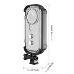 PULUZ غطاء حماية مقاوم للماء تحت الماء بعمق 30 متر لكاميرا Insta360 ONE X، مع مشبك قاعدة أساسية وبرغي، لـ Insta360 ONE X