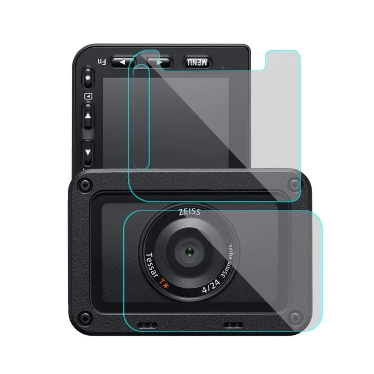PULUZ فيلم مرن مضاد للبصمات AF HD للعدسة الأمامية وشاشة LCD الخلفية لـ Sony RX0 II / RX0، لـ Sony RX0 II