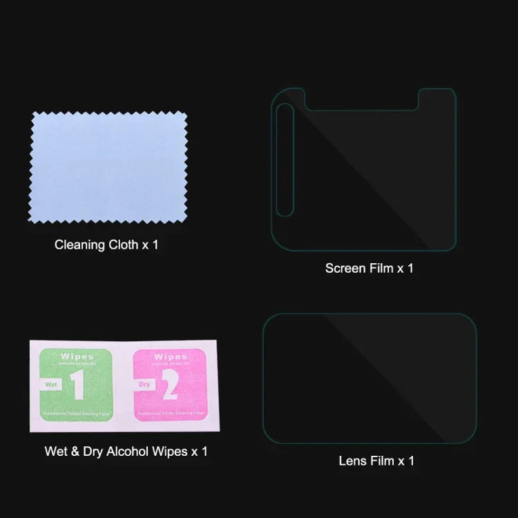 PULUZ فيلم مرن مضاد للبصمات AF HD للعدسة الأمامية وشاشة LCD الخلفية لـ Sony RX0 II / RX0، لـ Sony RX0 II