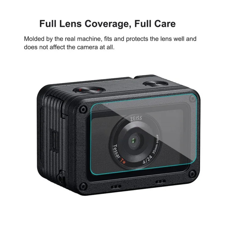 PULUZ فيلم مرن مضاد للبصمات AF HD للعدسة الأمامية وشاشة LCD الخلفية لـ Sony RX0 II / RX0، لـ Sony RX0 II