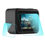 فيلم زجاجي مقسى 9H 2.5D لحماية عدسة وشاشة LCD لكاميرا GoPro HERO8 Black من PULUZ، لـ GoPro HERO8 Black