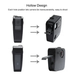 هيكل حماية من سبائك الألمنيوم CNC لقفص كاميرا GoPro Fusion من PULUZ مع قاعدة تثبيت أساسية وأغطية عدسات، لكاميرا GoPro Fusion