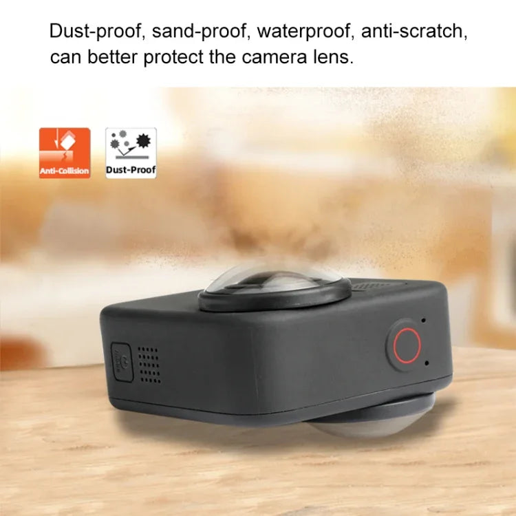 غطاء عدسة واقي أكريليك PULUZ بعدد 2 لكاميرا GoPro Max، غطاء عدسة