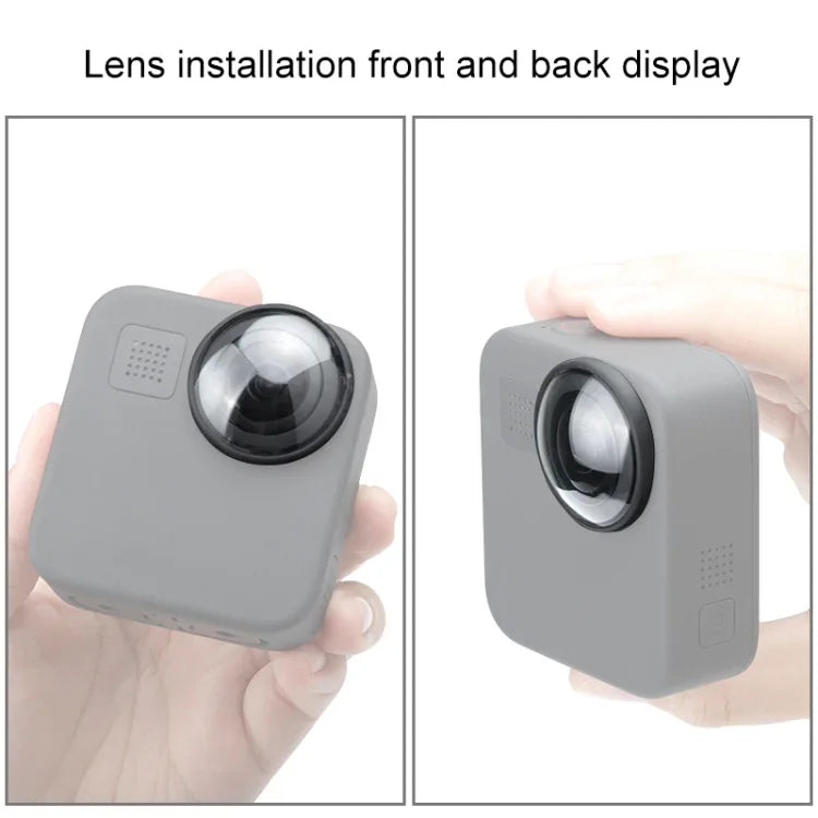 غطاء عدسة واقي أكريليك PULUZ بعدد 2 لكاميرا GoPro Max، غطاء عدسة