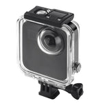 غطاء غطس مقاوم للماء تحت الماء بعمق 45 متر PULUZ لكاميرا GoPro MAX، مع مشبك تثبيت أساسي وبرغي، غطاء مقاوم للماء