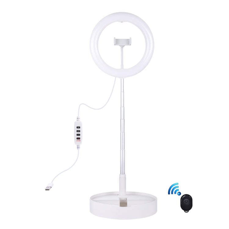PULUZ ضوء فيديو تصوير سيلفي وفلوغ LED منحني بحجم 10.2 بوصة 26 سم مع 3 أوضاع USB، قابل لتعديل السطوع ودرجة حرارة اللون المزدوجة، مع جهاز تحكم عن بعد بلوتوث وحامل مكتبي قابل للطي ومشبك هاتف