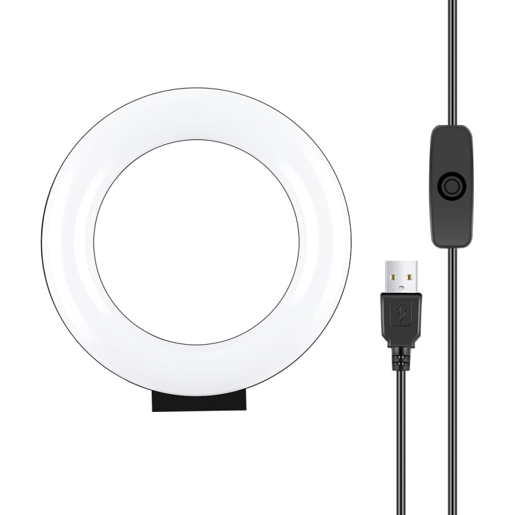 PULUZ حلقة ضوء LED أبيض USB بسطح منحني بطول 4.7 بوصة 12 سم لتصوير السيلفي والجمال والفلوغ، 4.7 بوصة