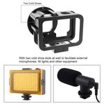 غطاء حماية رقيق من الألمنيوم CNC PULUZ لكاميرا GoPro HERO13 Black /12 Black /11 Black /10 Black /9 Black مع إطار تأمين وعدسة UV 52 مم، للنسخة الرقيقة من GoPro HERO9 Black