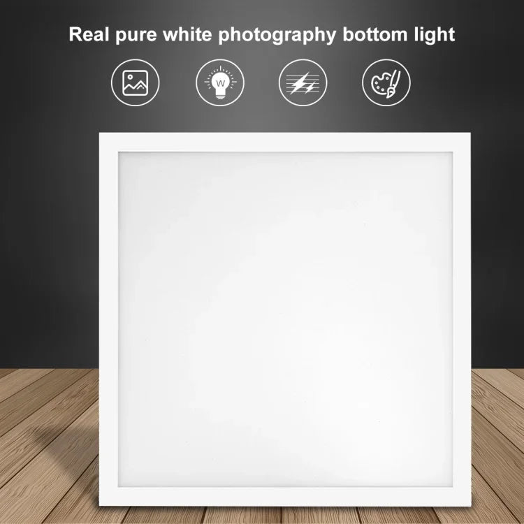 لوح إضاءة LED أكريليك بدون تعتيم وظلال من PULUZ بقوة 1000 لومن مع مفتاح تشغيل لحقيبة تصوير 40 سم، ضوء (الولايات المتحدة)، ضوء (المملكة المتحدة)، ضوء (الاتحاد الأوروبي)