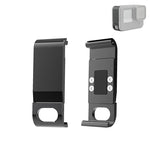 غطاء واجهة بطارية معدني جانبي PULUZ لكاميرا GoPro HERO13 Black /12 Black /11 Black /10 Black /9 Black، غطاء جانبي معدني بلاستيكي
