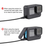 غطاء واجهة بطارية معدني جانبي PULUZ لكاميرا GoPro HERO13 Black /12 Black /11 Black /10 Black /9 Black، غطاء جانبي معدني بلاستيكي