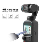 واقي عدسة زجاجي مقسى 9H 2.5D عالي الوضوح + فيلم شاشة لكاميرا DJI OSMO Pocket 2 من PULUZ، لكاميرا DJI OSMO Pocket 2