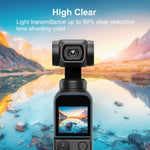 واقي عدسة زجاجي مقسى 9H 2.5D عالي الوضوح + فيلم شاشة لكاميرا DJI OSMO Pocket 2 من PULUZ، لكاميرا DJI OSMO Pocket 2
