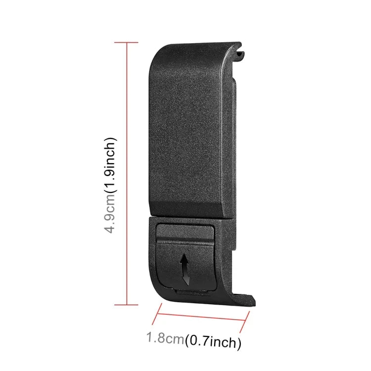 غطاء واجهة بطارية بلاستيكي POM من PULUZ لكاميرا GoPro HERO13 Black /12 Black /11 Black /10 Black /9 Black، غطاء جانبي بلاستيكي POM