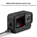 غطاء واجهة بطارية بلاستيكي POM من PULUZ لكاميرا GoPro HERO13 Black /12 Black /11 Black /10 Black /9 Black، غطاء جانبي بلاستيكي POM