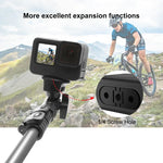 محول حامل ثلاثي الأصابع قابل للطي من PULUZ لكاميرا GoPro HERO 4K 2024 / HERO13 Black /12 Black /11 Black /11 Black mini /10 Black /9 Black /8 Black / Max، حامل ثلاثي قابل للطي لكاميرا GoPro HERO13 Black