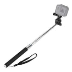 PULUZ عصا سيلفي يدوية قابلة للتمديد لكاميرات GoPro وInsta360 وDJI وغيرها من كاميرات الحركة، الطول: 22.5-80 سم، الطول: 22.5-100 سم