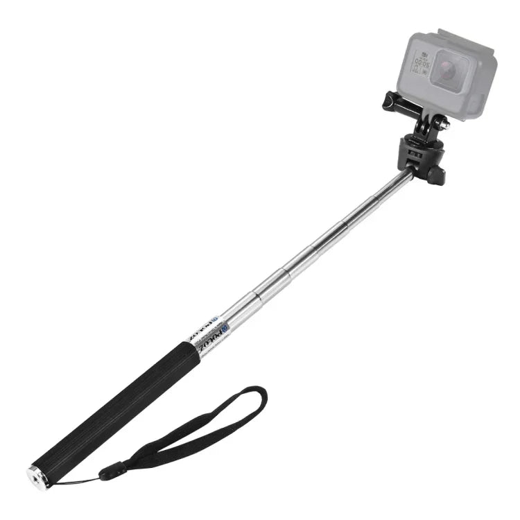 PULUZ عصا سيلفي يدوية قابلة للتمديد لكاميرات GoPro وInsta360 وDJI وغيرها من كاميرات الحركة، الطول: 22.5-80 سم، الطول: 22.5-100 سم