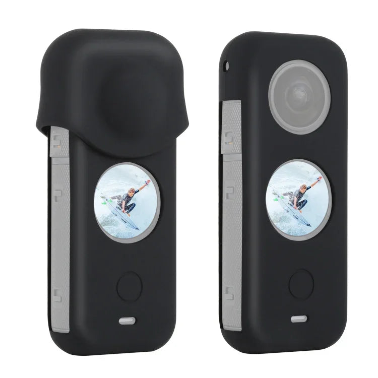 PULUZ غطاء حماية سيليكون مقاوم للغبار للجسم الكامل لكاميرا Insta360 ONE X2، غطاء لكاميرا Insta360 ONE X2
