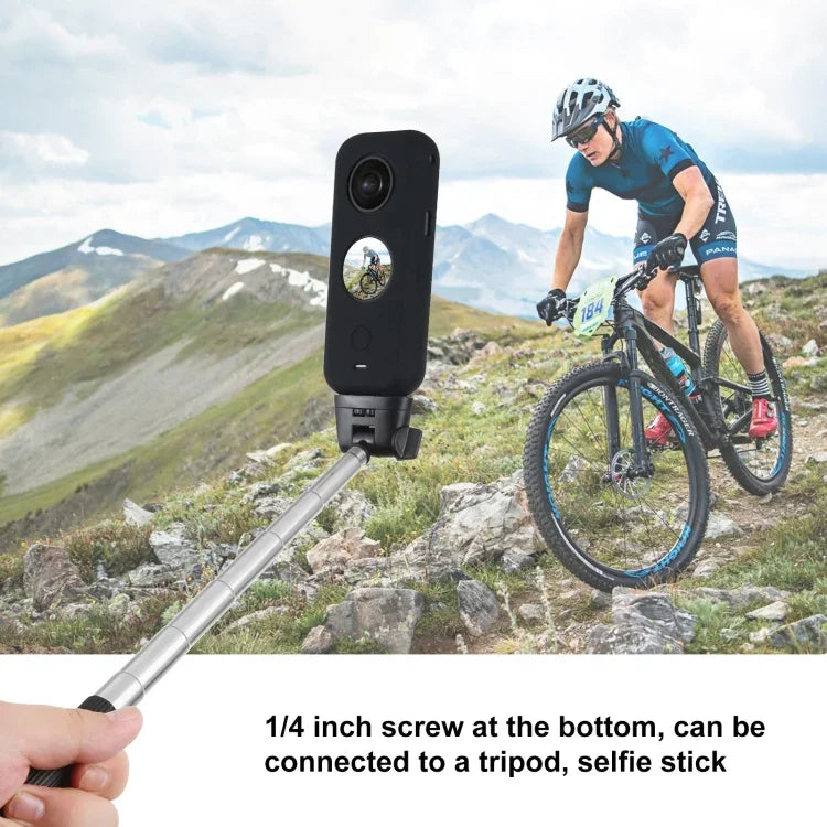 PULUZ غطاء حماية سيليكون مقاوم للغبار للجسم الكامل لكاميرا Insta360 ONE X2، غطاء لكاميرا Insta360 ONE X2