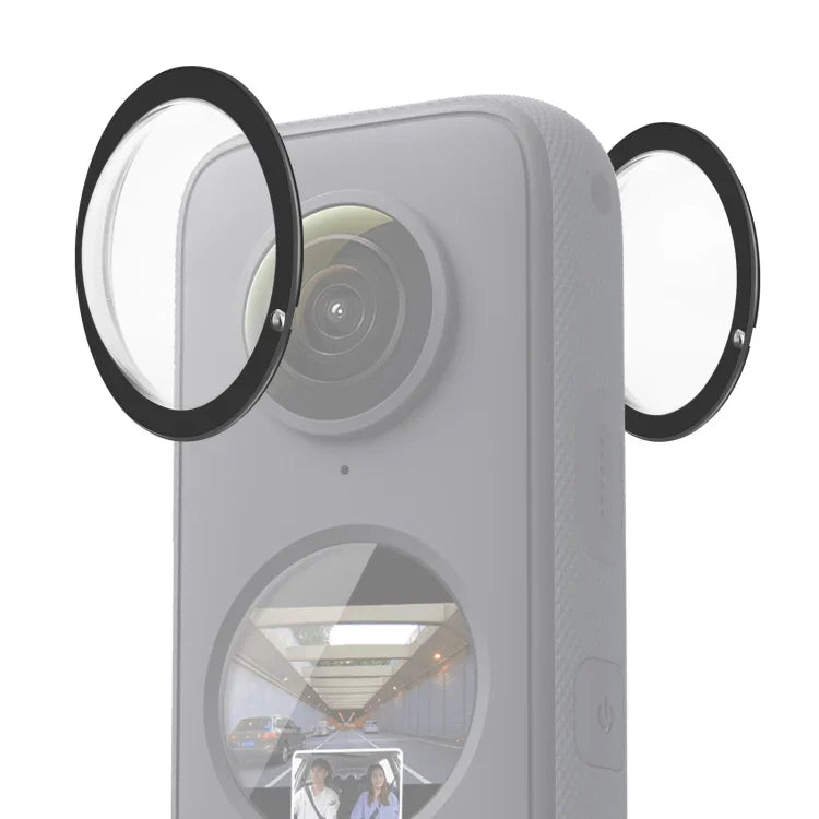PULUZ غطاء حماية عدسة من PC لكاميرا Insta360 One X2، غطاء عدسة لكاميرا Insta360 ONE X2