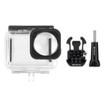 PULUZ غطاء حماية مقاوم للماء بعمق 40 متر مع مشبك وقاعدة تثبيت أساسية وبرغي لكاميرا GoPro HERO12 Black /11 Black /11 Black Mini /10 Black /9 Black مع عدسة مود ماكس، لكاميرا GoPro Hero11 Black / HERO10 Black