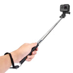 PULUZ عصا سيلفي يدوية قابلة للتمديد لكاميرات GoPro وInsta360 وDJI وغيرها من كاميرات الحركة، الطول: 22.5-80 سم، الطول: 22.5-100 سم