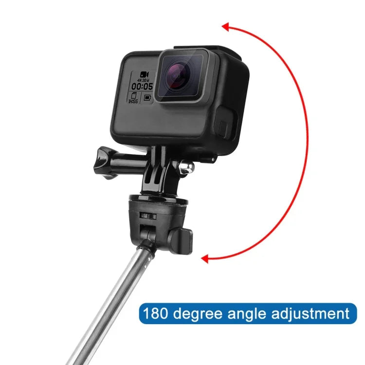 PULUZ عصا سيلفي يدوية قابلة للتمديد لكاميرات GoPro وInsta360 وDJI وغيرها من كاميرات الحركة، الطول: 22.5-80 سم، الطول: 22.5-100 سم