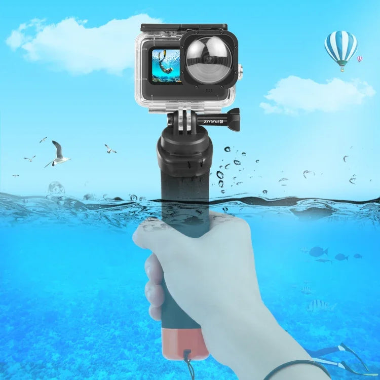 PULUZ مقابض رغوية عائمة مع حزام وقاعدة تحرير سريع لكاميرات GoPro وInsta360 وDJI وغيرها من كاميرات الحركة، مقابض رغوية عائمة