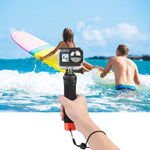 PULUZ مقابض رغوية عائمة مع حزام وقاعدة تحرير سريع لكاميرات GoPro وInsta360 وDJI وغيرها من كاميرات الحركة، مقابض رغوية عائمة