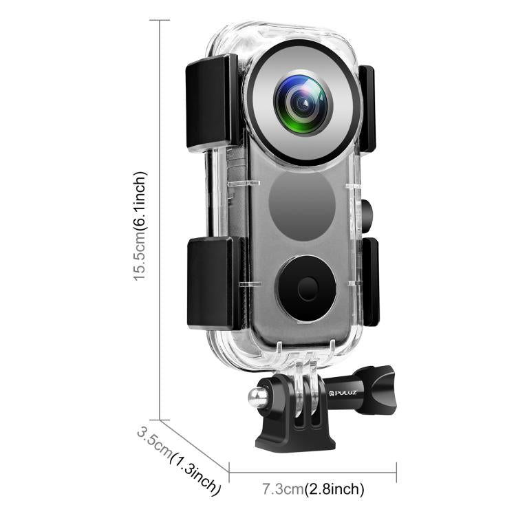 حافظة مقاومة للماء تحت الماء PULUZ 30 متر لكاميرا Insta360 ONE X2، حافظة تحت الماء لـ Insta360 ONE X2